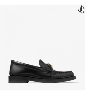 Addie/JC Black Box Kalv Læder Flade Loafers med JC-Emblem