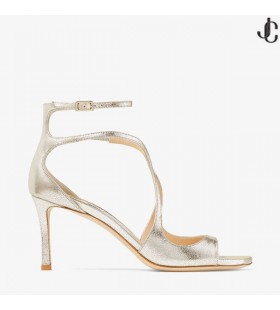 Champagne Glitter Læder Sandaler AZIA 75 Sommeren 2022 samling