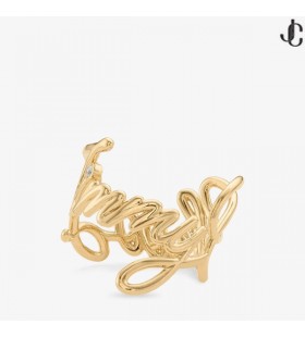 Logo Script Ring Guld Finish Logo Script Ring