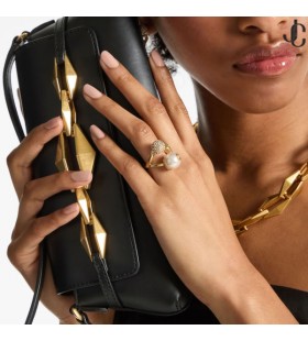 Multi Charme Ring Guld/Hvid/Krystal Perle Guld Finish Ringe