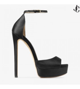 MAX 150 Sort Satin Sandal