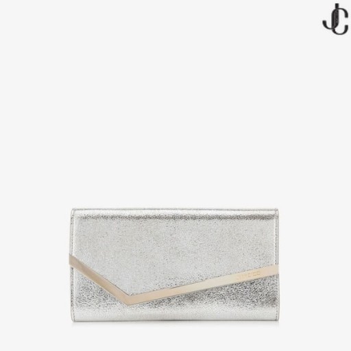 Champagne Glitter Lederen Clutch Bag Emmie Pre Fall 18