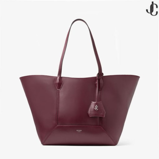 Diamond Tote/M Granaat Kalf Lederen Schoudertas