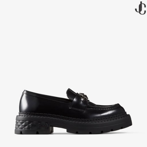 Marlow Diamond/F Zwart Kalfsleer Flats