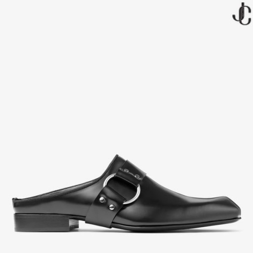 Prisma Mule Zwart Lederen Muildieren