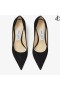 Zwart Suede Spitse Pumps met JC Embleem LIEFDE 85 Herfst Winter 19