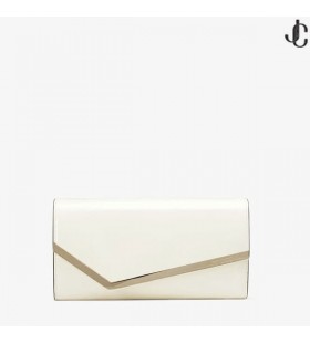EMMIE Latte Patent Lederen Clutch Bag Voorjaar 2023 collectie