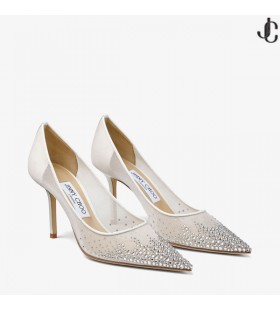 Liefde 85 Bruids-Wit Mesh-Pompen VERZENDING