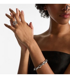 Vierkante JC Slim Ring Zilveren Afwerking Ringen