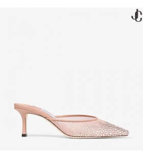 Vivi 65 Roze Kristallen Mesh Muildieren