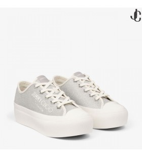 Palma Maxi/FSilver/Latte Nappa Leder Trainer