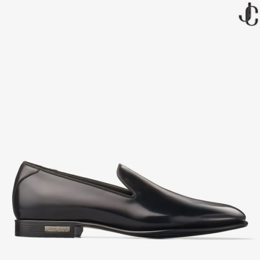 THAME Musta Kiiltävä Calf Nahka Tohveli 2022 Talvi kokoelma