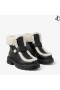 Shea Black Leather Shearling Nilkka Saappaat