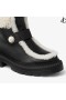 Shea Black Leather Shearling Nilkka Saappaat