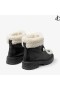 Shea Black Leather Shearling Nilkka Saappaat
