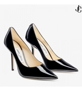 Musta Kiiltonahka Terävä-Toe Pumput JC-Tunnus LOVE 100 Syksy Talvi 19