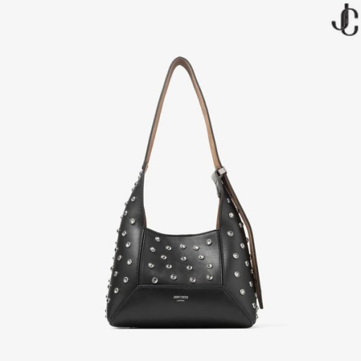 Diamant Hobo/S En Cuir Noir Crystal Sac À Bandoulière