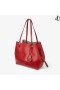 Diamant Rouge Rubis Cuir De Veau Fourre-Tout Sac