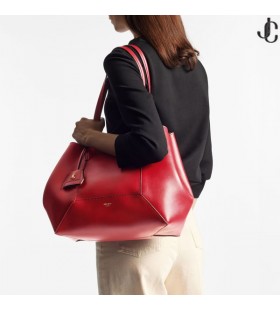 Diamant Rouge Rubis Cuir De Veau Fourre-Tout Sac