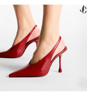 Isa 95 Rouge Rubis Cuir Pompes