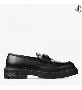 Marlow Diamant/M En Cuir Noir Perle Chaussures