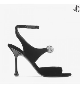 Orbe 95 Velours Noir Sandales