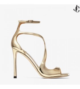 L'or Métal Liquide Sandales en Cuir AZIA 110 Automne 2022 Collection