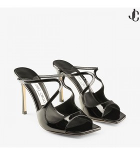 En Cuir verni noir Mules ANIS 95 l'Été 2022 Collection