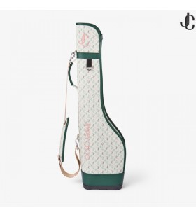 Jimmy Choo / Malbon 2.0 Sac De Golf Petit Monogramme Brodé Toile Demi-Sac De Golf