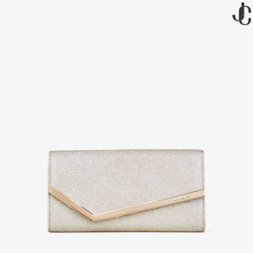 Platinum Ice Dusty Glitter Clutch Bag Emmie Pre Fall 18