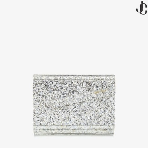 Champagne Coarse Glitter Acryl Clutch Bag CANDY Pre Fall 19