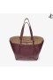 Diamant Tote/M Garnet Calf Leather Tote Bag