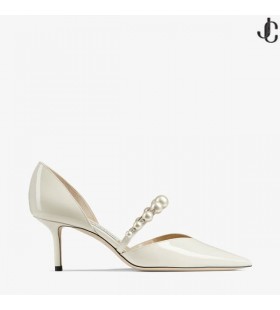 Aurelie 65 Braut Weiß Patent Leder Pumps
