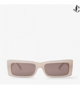 Lennon Opal-Taupe-Rechteckig-Sonnenbrille UNS
