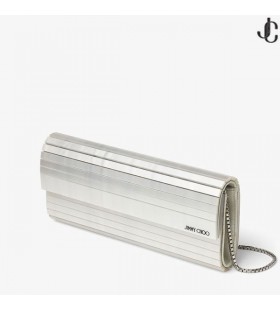 Elfenbein Perlmutt-Clutch-Tasche mit Silber Kette Armband SWEETIE Herbst-Winter 2020