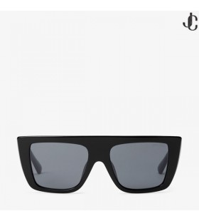 Kiran Schwarzen, Quadratischen Rahmen Sonnenbrille