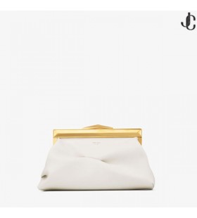 Diamant-Rahmen Clutch/S Latte Kalb Leder Clutch