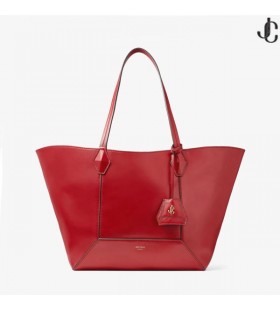 Diamant-Rubin-Rot Kalbsleder Tasche