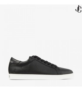 Schwarz Nappa-und Kalbsleder Low-Top-Trainer KAI
