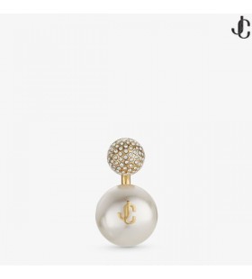 AURI-OHRRING-Gold-Finish Metall-Perle und Kristall Ohrringe Herbst-Kollektion