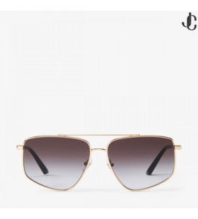 Alyssa Pale Gold Aviator Sonnenbrille