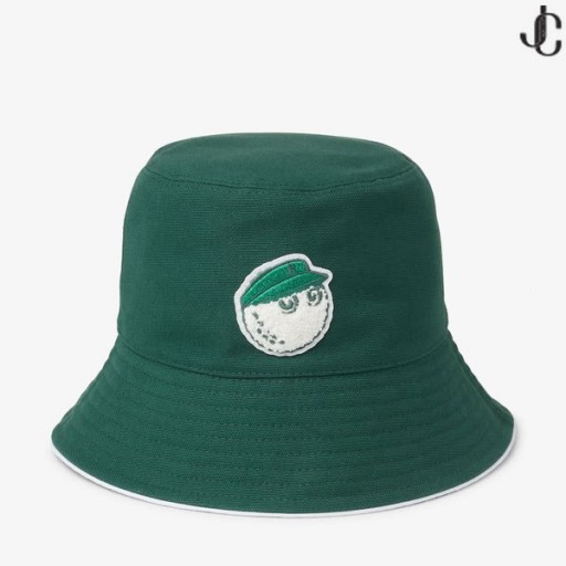 Jimmy Choo / Malbon 2.0 Καπέλο Κάδων Malbon Πράσινο Κεντημένο Καπέλο Κάδων Βαμβακιού