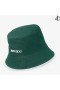 Jimmy Choo / Malbon 2.0 Καπέλο Κάδων Malbon Πράσινο Κεντημένο Καπέλο Κάδων Βαμβακιού