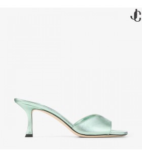 Skye 70 Aqua Πράσινο Metallic Σανδάλια Δέρμα