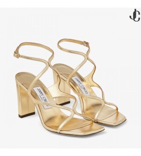 Azie 85 Χρυσό Μεταλλικό Από Πολύ Μαλακό Δέρμα Nappa